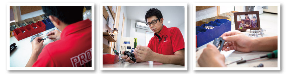 職人によって「あかないんです」は一つ一つ作られています